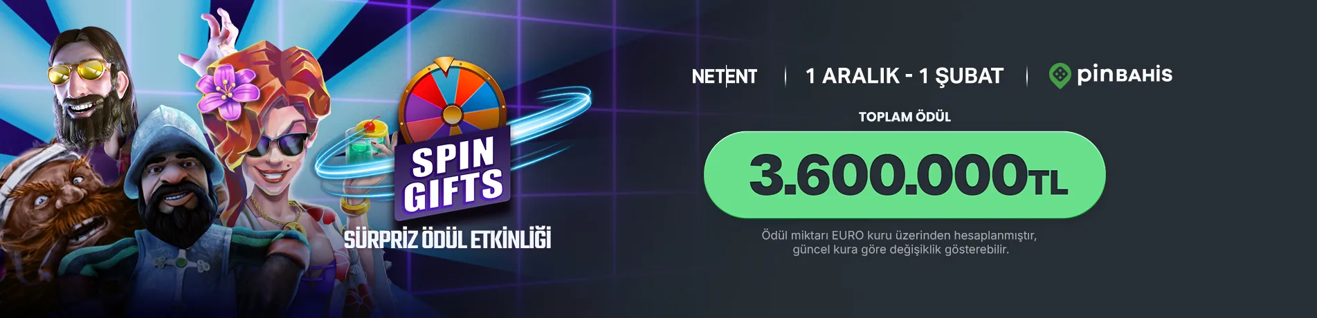 NETENT SPIN GIFTS SÜRPRİZ