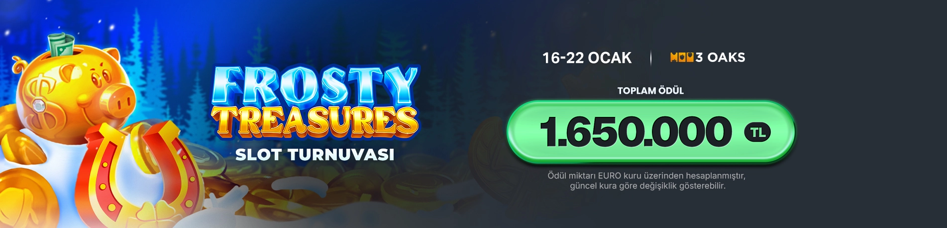 3 OAKS GAMING FROSTY TREASURES SLOT TURNUVASI